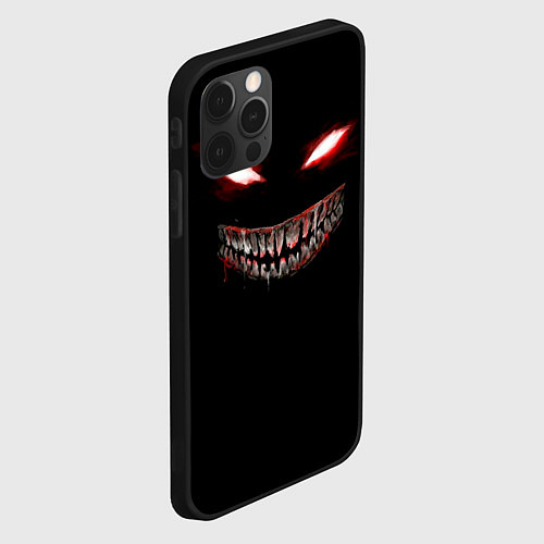 Чехол iPhone 12 Pro Красноглазый демон Dead Inside / 3D-Черный – фото 2