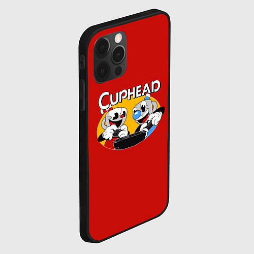 Чехол iPhone 12 Pro Cuphead and Mugman Gamers / 3D-Черный – фото 2