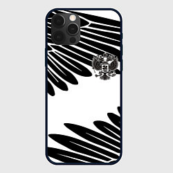 Чехол для iPhone 12 Pro ГЕРБ РОССИИ КРЫЛЬЯ СВОБОДЫ, цвет: 3D-черный