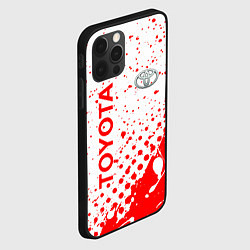 Чехол для iPhone 12 Pro Toyota брызги, цвет: 3D-черный — фото 2