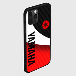 Чехол для iPhone 12 Pro ЯМАХА - СПОРТИВНЫЙ КАРБОН, цвет: 3D-черный — фото 2