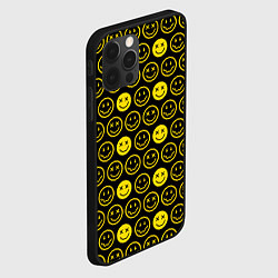 Чехол для iPhone 12 Pro Nirvana смайлики, цвет: 3D-черный — фото 2