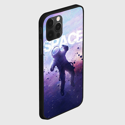 Чехол iPhone 12 Pro Space walk / 3D-Черный – фото 2