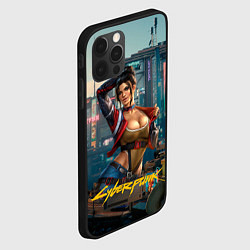Чехол для iPhone 12 Pro Panam Cyberpunk2077 18, цвет: 3D-черный — фото 2