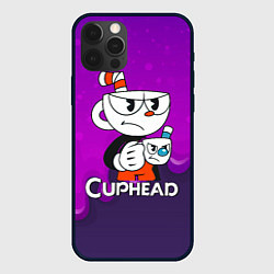 Чехол для iPhone 12 Pro Недовольная чашечка cuphead, цвет: 3D-черный