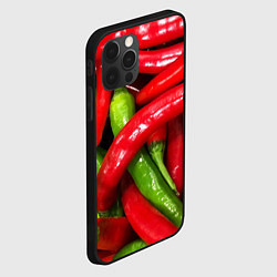 Чехол для iPhone 12 Pro Жгучие перцы, цвет: 3D-черный — фото 2