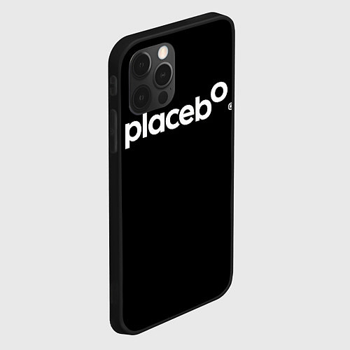 Чехол iPhone 12 Pro Плацебо Логотип / 3D-Черный – фото 2
