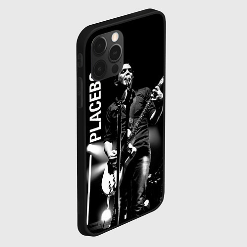 Чехол iPhone 12 Pro Placebo Пласибо рок-группа / 3D-Черный – фото 2