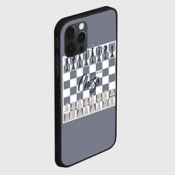 Чехол для iPhone 12 Pro Lets play chess, цвет: 3D-черный — фото 2
