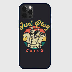 Чехол для iPhone 12 Pro Just Play Шахматы, цвет: 3D-черный