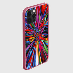 Чехол для iPhone 12 Pro Color pattern Impressionism, цвет: 3D-малиновый — фото 2