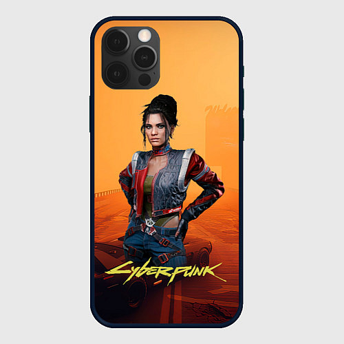 Чехол iPhone 12 Pro Панам пустоши Cyberpunk2077 / 3D-Черный – фото 1