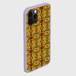 Чехол для iPhone 12 Pro Абстрактные узоры, цвет: 3D-светло-сиреневый — фото 2