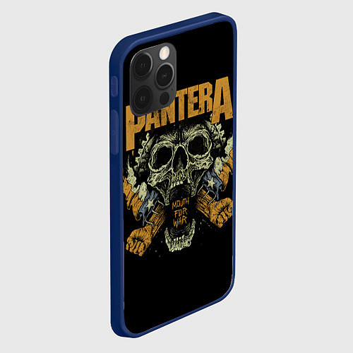 Чехол iPhone 12 Pro PANTERA Mouth For War / 3D-Тёмно-синий – фото 2