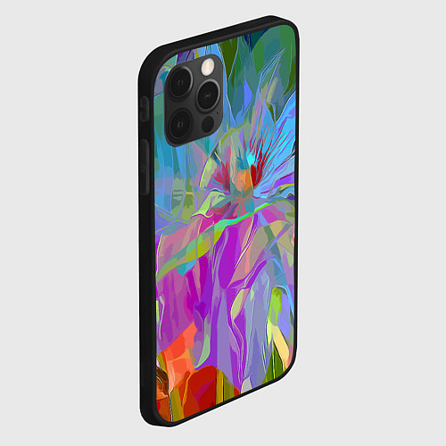 Чехол iPhone 12 Pro Abstract color pattern Summer 2022 / 3D-Черный – фото 2