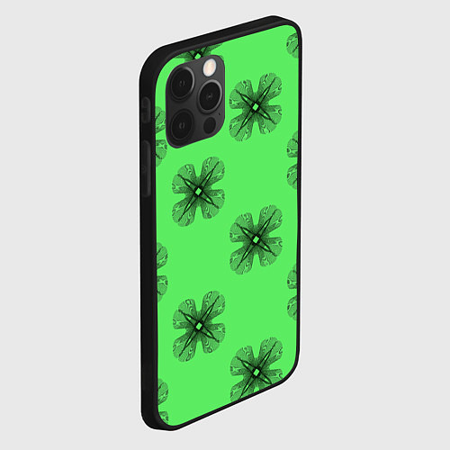 Чехол iPhone 12 Pro АБСТРАКТНАЯ ПРИЗМА / 3D-Черный – фото 2