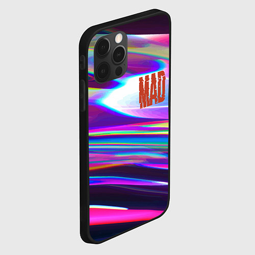 Чехол iPhone 12 Pro Neon pattern Mad / 3D-Черный – фото 2