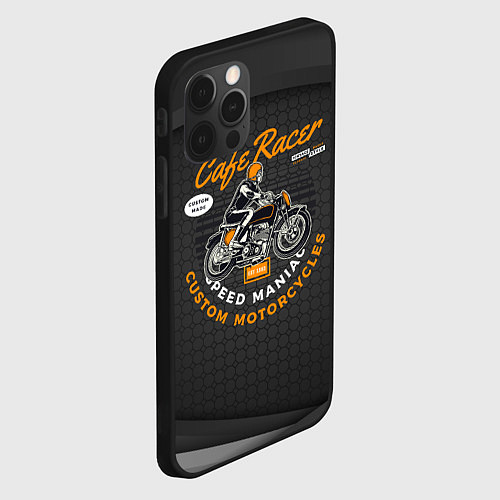 Чехол iPhone 12 Pro Moto Sport / 3D-Черный – фото 2