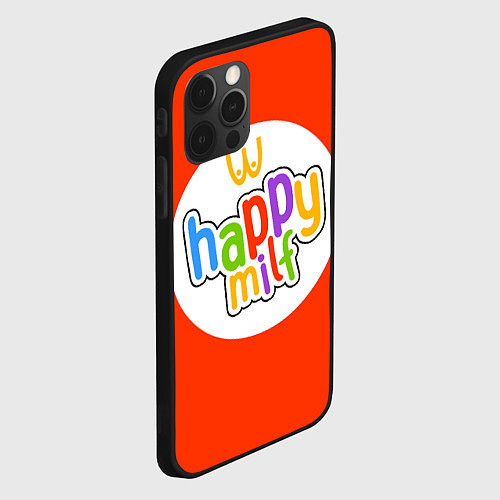 Чехол iPhone 12 Pro HAPPY MILF / 3D-Черный – фото 2