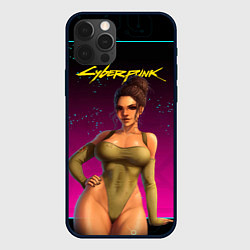 Чехол для iPhone 12 Pro Sexy сyberpunk Panam 18, цвет: 3D-черный