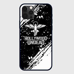 Чехол для iPhone 12 Pro Hollywood undead, цвет: 3D-черный