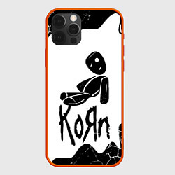 Чехол для iPhone 12 Pro Korn потёки, цвет: 3D-красный