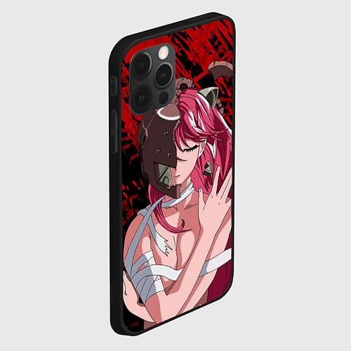 Чехол iPhone 12 Pro Elfen Lied 3D / 3D-Черный – фото 2