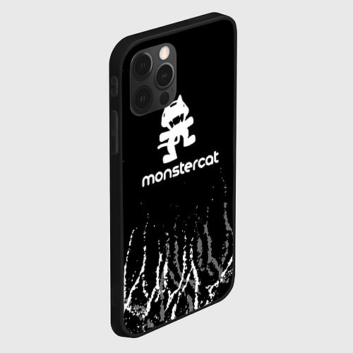 Чехол iPhone 12 Pro Monstercat / 3D-Черный – фото 2