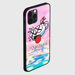 Чехол для iPhone 12 Pro Cuphead Разбитая чашечка, цвет: 3D-черный — фото 2