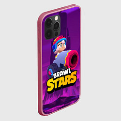 Чехол для iPhone 12 Pro BrawlStars Бонни с пушкой Bonny, цвет: 3D-малиновый — фото 2