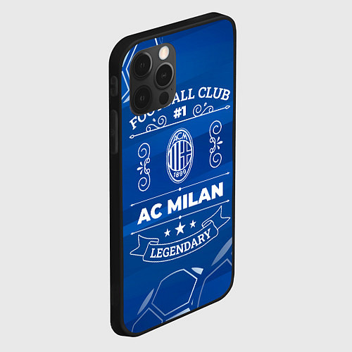 Чехол iPhone 12 Pro AC Milan Legends / 3D-Черный – фото 2