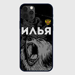 Чехол для iPhone 12 Pro Илья Россия Медведь, цвет: 3D-черный