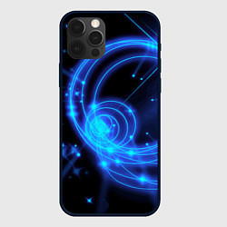 Чехол для iPhone 12 Pro Неоновый космос Neon space, цвет: 3D-черный