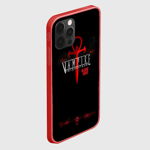 Чехол iPhone 12 Pro BloodHunt / 3D-Красный – фото 2