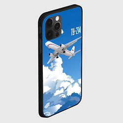 Чехол для iPhone 12 Pro Самолет Ту-214, цвет: 3D-черный — фото 2