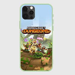 Чехол для iPhone 12 Pro Minecraft Dungeons Heroes Video game, цвет: 3D-салатовый