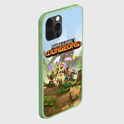 Чехол для iPhone 12 Pro Minecraft Dungeons Heroes Video game, цвет: 3D-салатовый — фото 2