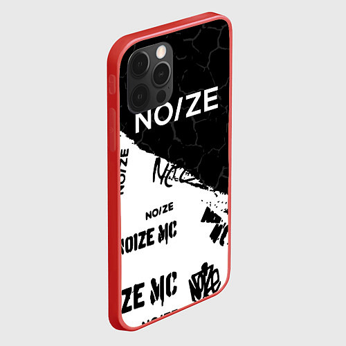 Чехол iPhone 12 Pro Noize mc Паттерн / 3D-Красный – фото 2