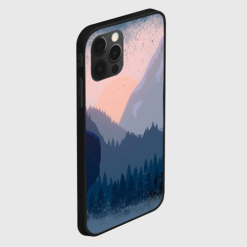 Чехол iPhone 12 Pro Call of the Mountain / 3D-Черный – фото 2