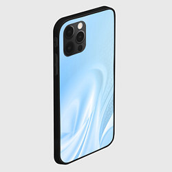 Чехол для iPhone 12 Pro Голубые завихрения, цвет: 3D-черный — фото 2