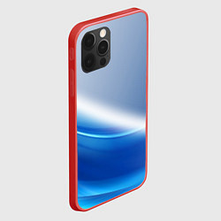 Чехол для iPhone 12 Pro Цифровая волна, цвет: 3D-красный — фото 2