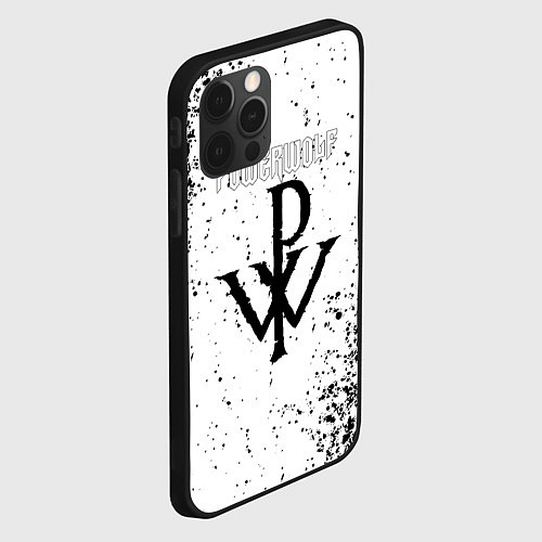 Чехол iPhone 12 Pro Powerwolf знак / 3D-Черный – фото 2