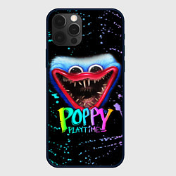 Чехол для iPhone 12 Pro POPPY PLAYTIME HAGGY WAGGY - ПОППИ ПЛЕЙТАЙМ краска, цвет: 3D-черный