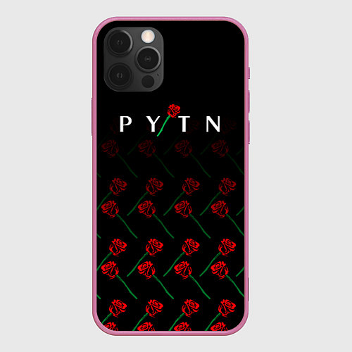 Чехол iPhone 12 Pro Payton Moormeie pattern rose / 3D-Малиновый – фото 1