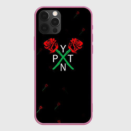 Чехол iPhone 12 Pro ТИКТОКЕР - PAYTON MOORMEIE - ROSE / 3D-Малиновый – фото 1