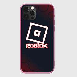 Чехол для iPhone 12 Pro Roblox : logo, цвет: 3D-малиновый