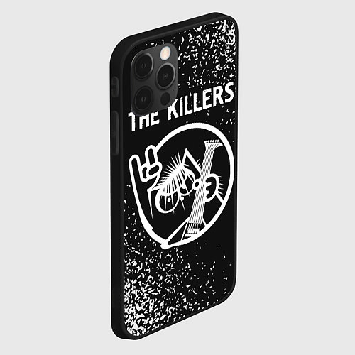 Чехол iPhone 12 Pro The Killers - КОТ - Краска / 3D-Черный – фото 2