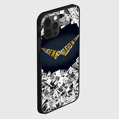 Чехол iPhone 12 Pro Гуррен-Лаганн Верь в меня, который верит в тебя / 3D-Черный – фото 2
