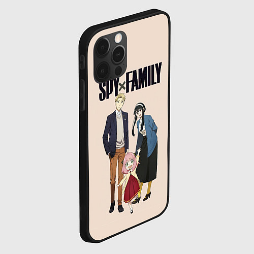 Чехол iPhone 12 Pro Spy x Family Семья шпиона / 3D-Черный – фото 2