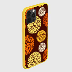 Чехол для iPhone 12 Pro ТЕКСТУРА МОЛЕКУЛ, цвет: 3D-желтый — фото 2